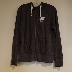 Nike Grey Zip Up Hoodie